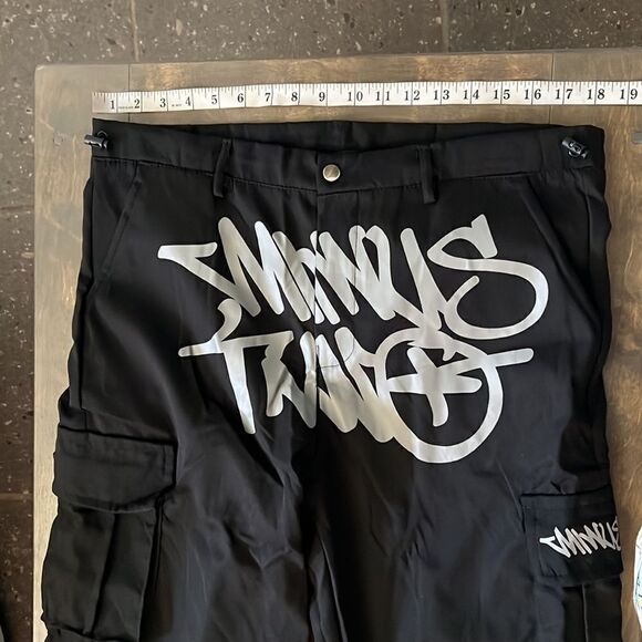 2023 Print Loose Men's Fashion Streetwear Multi-pocket Cargo Pants Y2k Hip Hop - Picture 7 of 15